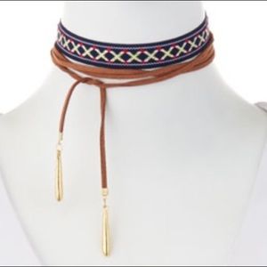 Fragments Boho Woven Wraparound Choker Lariat